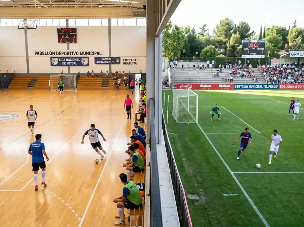 Comparativa entre apostar en fútbol sala y fútbol convencional